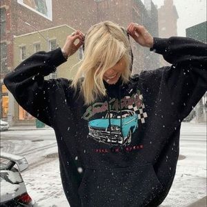 BRANDY MELVILLE ELECRTIC MOTORS CHRISTY HOODIE